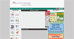 Desktop Screenshot of mewarexpress.com